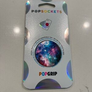 PopSocket PopGrip Swappable Top in Galaxy Pink Blue Purple